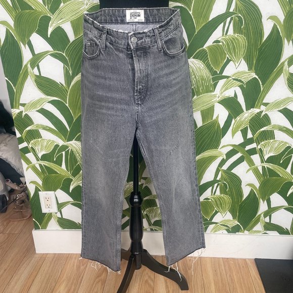 Zara Distressed Black Denim - Picture 1 of 3